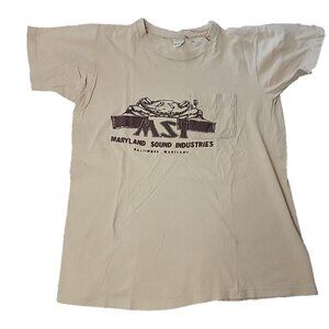 Vintage Maryland Sound Industries T-Shirt MSI Baltimore MD 1970s 1980s Music Tee